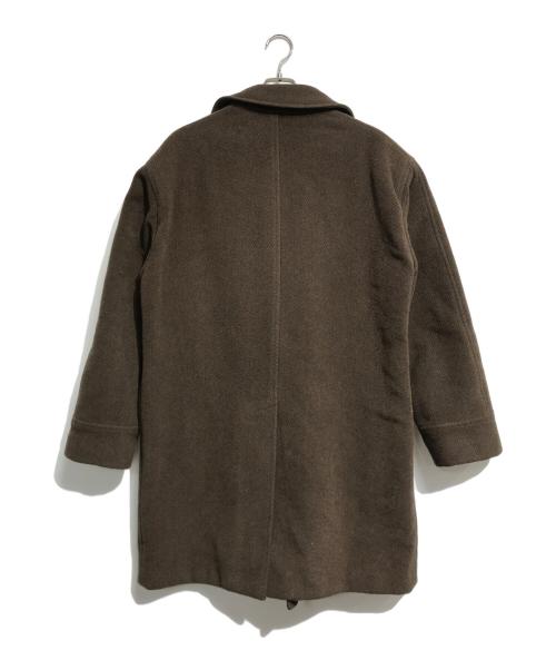 GIORGIO ARMANI（ジョルジオアルマーニ）GIORGIO ARMANI (ジョルジオアルマーニ) HBTダブルチェスターコート ブラウン サイズ:表記なしの古着・服飾アイテム