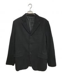 COMME des GARCONS HOMME（コムデギャルソン オム）の古着「切替縮絨テーラードジャケット」｜ブラック