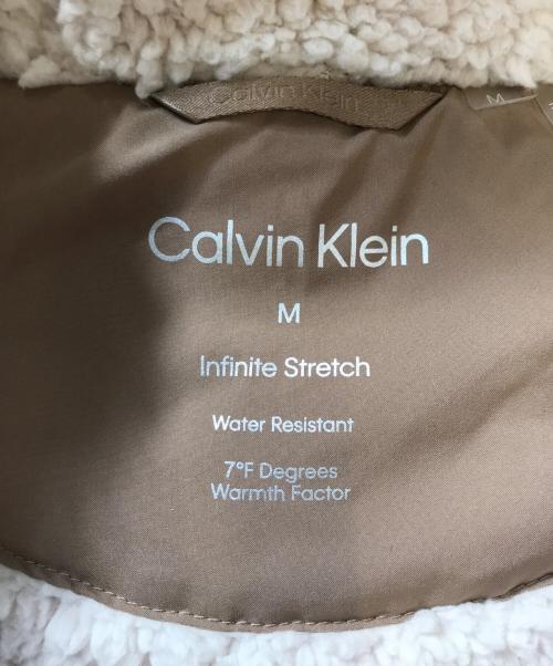 Calvin Klein（カルバンクライン）Calvin Klein (カルバンクライン) 中綿ボアジャケット ベージュ サイズ:Mの古着・服飾アイテム