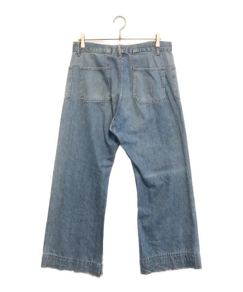 VINTAGE MILITARY（ヴィンテージ ミリタリー）VINTAGE MILITARY (ヴィンテージ ミリタリー) U'S NAVY セーラーデニムパンツ インディゴ サイズ:表記なしの古着・服飾アイテム