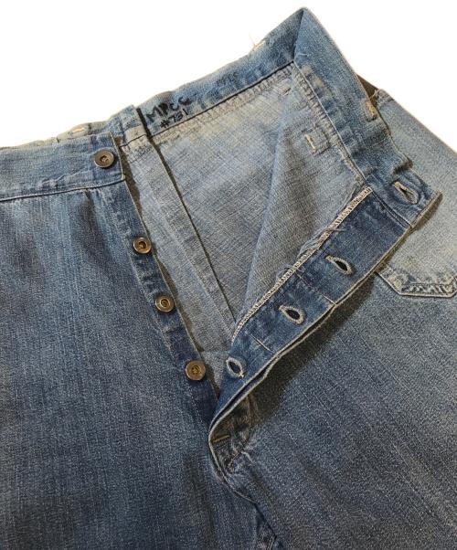 VINTAGE MILITARY（ヴィンテージ ミリタリー）VINTAGE MILITARY (ヴィンテージ ミリタリー) U'S NAVY セーラーデニムパンツ インディゴ サイズ:表記なしの古着・服飾アイテム