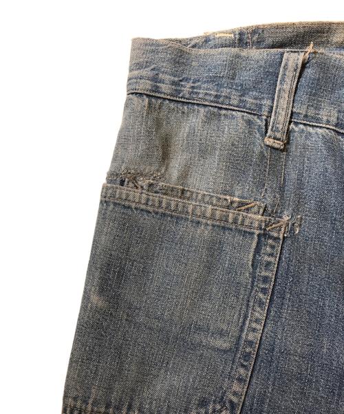 VINTAGE MILITARY（ヴィンテージ ミリタリー）VINTAGE MILITARY (ヴィンテージ ミリタリー) U'S NAVY セーラーデニムパンツ インディゴ サイズ:表記なしの古着・服飾アイテム