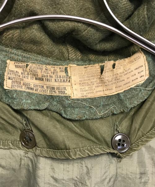 US ARMY（ユーエスアーミー）US ARMY (ユーエスアーミー) M51モッズコート オリーブ サイズ:Mの古着・服飾アイテム