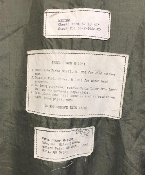 US ARMY（ユーエスアーミー）US ARMY (ユーエスアーミー) M51モッズコート オリーブ サイズ:Mの古着・服飾アイテム