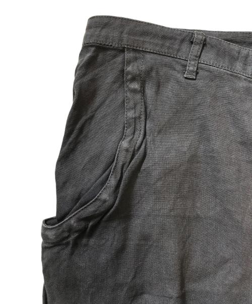 NICOLO' CESCHI BERRINI（ニコロ・チェスキ・ベリーニ）NICOLO' CESCHI BERRINI (ニコロ・チェスキ・ベリーニ) リネンバイカーパンツ グレー サイズ:44の古着・服飾アイテム