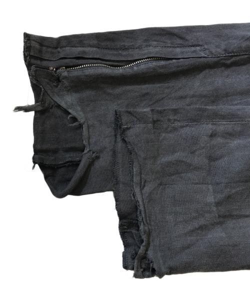 NICOLO' CESCHI BERRINI（ニコロ・チェスキ・ベリーニ）NICOLO' CESCHI BERRINI (ニコロ・チェスキ・ベリーニ) リネンバイカーパンツ グレー サイズ:44の古着・服飾アイテム