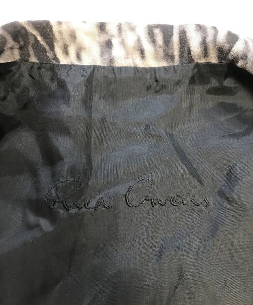 RICK OWENS（リックオウエンス）RICK OWENS (リックオウエンス) 総柄変形ジャケット ブラック サイズ:46の古着・服飾アイテム