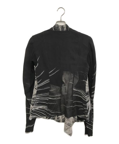 RICK OWENS（リックオウエンス）RICK OWENS (リックオウエンス) 総柄変形ジャケット ブラック サイズ:46の古着・服飾アイテム