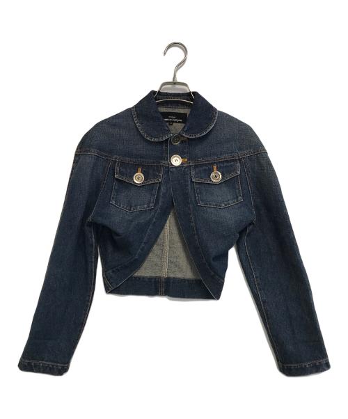 tricot COMME des GARCONS（トリココムデギャルソン）tricot COMME des GARCONS (トリココムデギャルソン) 丸襟デニムジャケット インディゴ サイズ:Sの古着・服飾アイテム