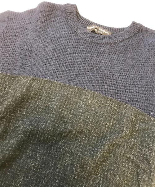 COMME des GARCONS HOMME PLUS（コムデギャルソンオムプリュス）COMME des GARCONS HOMME PLUS (コムデギャルソンオムプリュス) 切替ニット ネイビー サイズ:表記なしの古着・服飾アイテム