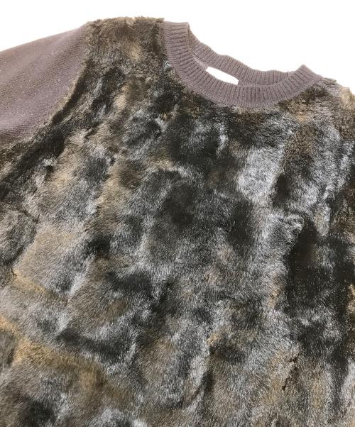 DRIES VAN NOTEN（ドリスヴァンノッテン）DRIES VAN NOTEN (ドリスヴァンノッテン) 切替ニット ネイビー サイズ:Smallの古着・服飾アイテム