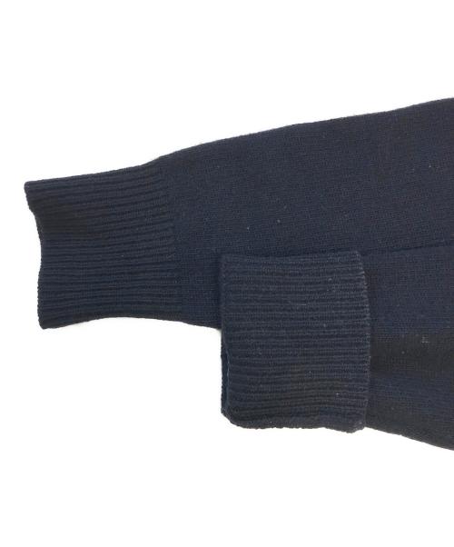 DRIES VAN NOTEN（ドリスヴァンノッテン）DRIES VAN NOTEN (ドリスヴァンノッテン) 切替ニット ネイビー サイズ:Smallの古着・服飾アイテム