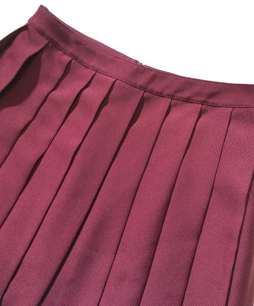 MIU MIU（ミュウミュウ）MIU MIU (ミュウミュウ) プリーツスカート レッド サイズ:38の古着・服飾アイテム