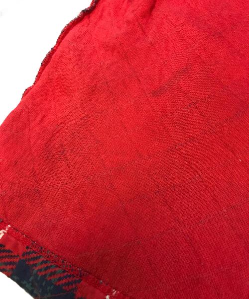 COMME des GARCONS HOMME PLUS（コムデギャルソンオムプリュス）COMME des GARCONS HOMME PLUS (コムデギャルソンオムプリュス) 切替チェックジャケット レッド サイズ:Sの古着・服飾アイテム
