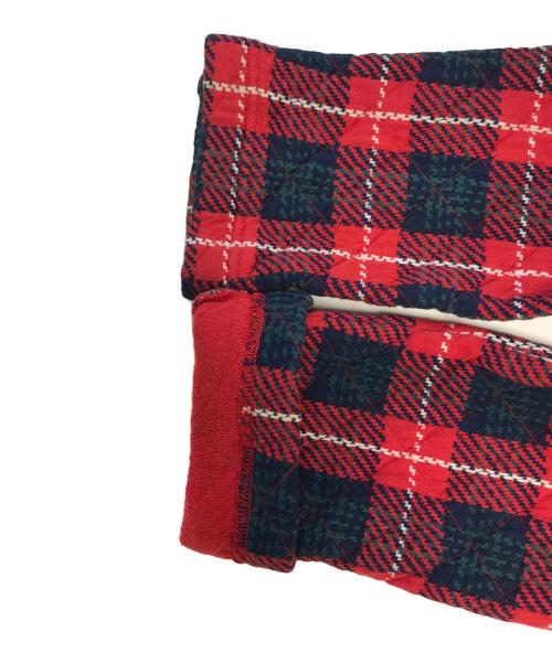 COMME des GARCONS HOMME PLUS（コムデギャルソンオムプリュス）COMME des GARCONS HOMME PLUS (コムデギャルソンオムプリュス) 切替チェックジャケット レッド サイズ:Sの古着・服飾アイテム