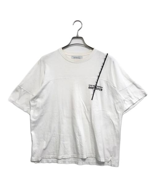 KIKO KOSTADINOV（キコ・コスタディノフ）KIKO KOSTADINOV (キコ・コスタディノフ) 007 バックプリントカットソー ホワイト サイズ:Lの古着・服飾アイテム