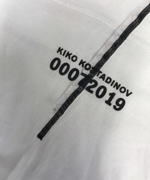 KIKO KOSTADINOV（キコ・コスタディノフ）KIKO KOSTADINOV (キコ・コスタディノフ) 007 バックプリントカットソー ホワイト サイズ:Lの古着・服飾アイテム