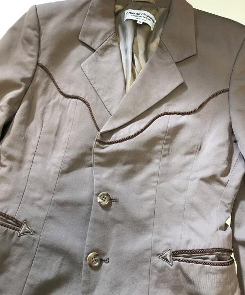 ROBE DE CHAMBRE COMME DES GARCONS（ローブドシャンブル コムデギャルソン）ROBE DE CHAMBRE COMME DES GARCONS (ローブドシャンブル コムデギャルソン) ウエスタンテーラードジャケット ブラウン サイズ:Mの古着・服飾アイテム