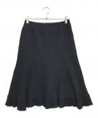 tricot COMME des GARCONSトリココムデギャルソン）の古着「縮絨スカート」｜ブラック
