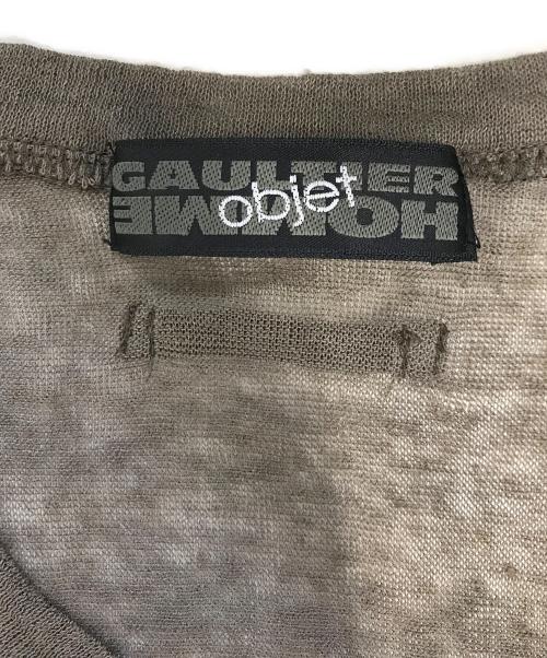 Jean Paul Gaultier homme（ジャンポールゴルチェオム）Jean Paul Gaultier homme (ジャンポールゴルチェオム) ノースリーブカットソー カーキ サイズ:Freeの古着・服飾アイテム