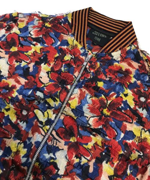 Jean Paul Gaultier FEMME（ジャンポールゴルチエ フェム）Jean Paul Gaultier FEMME (ジャンポールゴルチエ フェム) 総柄ブルゾン レッド サイズ:40の古着・服飾アイテム