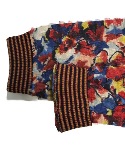 Jean Paul Gaultier FEMME（ジャンポールゴルチエ フェム）Jean Paul Gaultier FEMME (ジャンポールゴルチエ フェム) 総柄ブルゾン レッド サイズ:40の古着・服飾アイテム