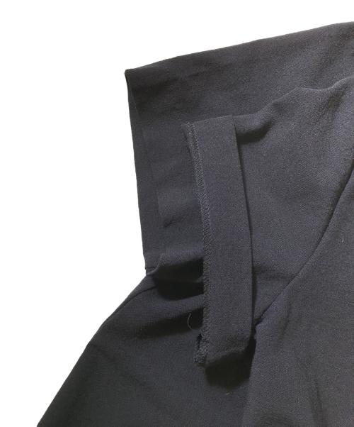 tricot COMME des GARCONS（トリココムデギャルソン）tricot COMME des GARCONS (トリココムデギャルソン) 丸襟フリルシャツ ネイビー サイズ:Mの古着・服飾アイテム