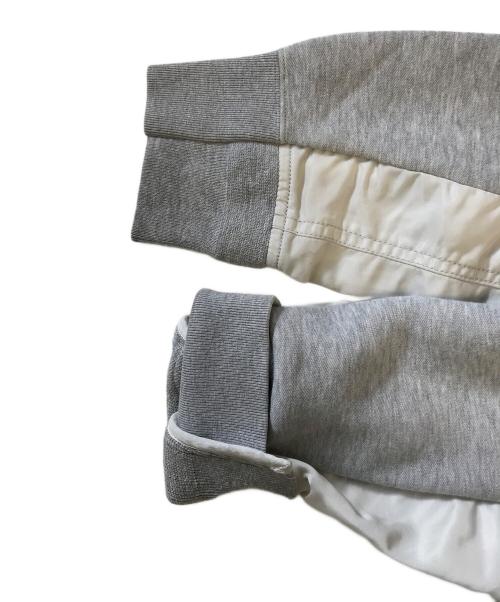 sacai（サカイ）sacai (サカイ) Nylon Twill Hoodie Sponge Sweat グレー サイズ:SIZE3の古着・服飾アイテム