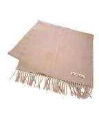 Acne studiosアクネ ストゥディオズ）の古着「フリンジウールスカーフ - ナロー」｜キャラメルブラウン