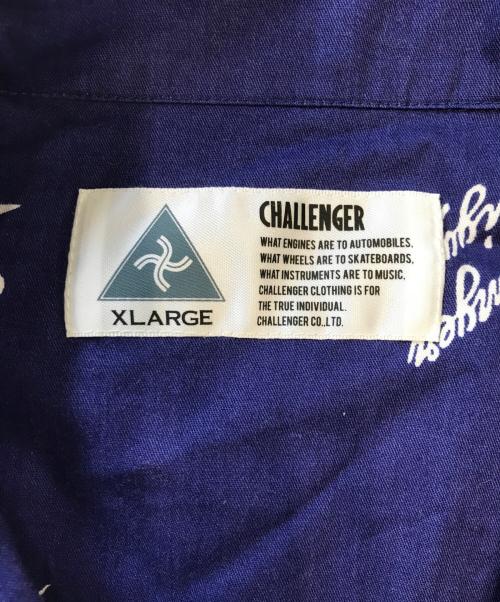 CHALLENGER（チャレンジャー）CHALLENGER (チャレンジャー) S/S MULTI SIGNATURE SHIRT ブルー サイズ:XLARGEの古着・服飾アイテム