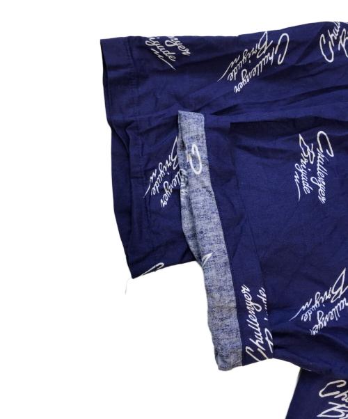 CHALLENGER（チャレンジャー）CHALLENGER (チャレンジャー) S/S MULTI SIGNATURE SHIRT ブルー サイズ:XLARGEの古着・服飾アイテム