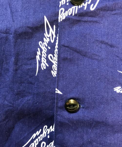 CHALLENGER（チャレンジャー）CHALLENGER (チャレンジャー) S/S MULTI SIGNATURE SHIRT ブルー サイズ:XLARGEの古着・服飾アイテム