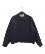 VINTAGE）の古着「レーヨンワークジャケット」｜パープル