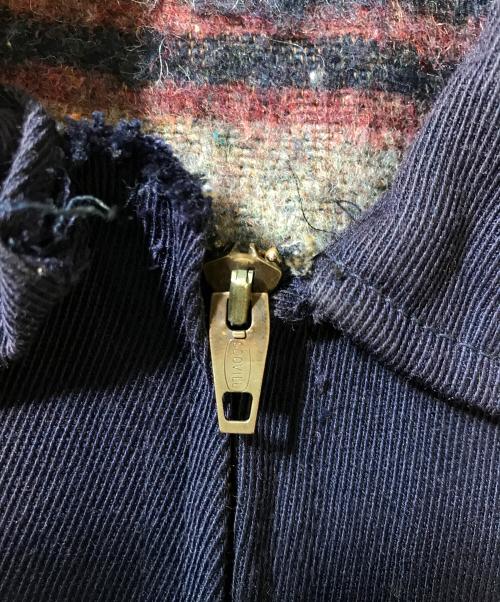 VINTAGE（）VINTAGE (ヴィンテージ) レーヨンワークジャケット パープル サイズ:50の古着・服飾アイテム