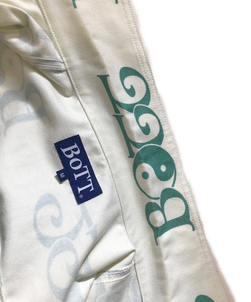 BoTT（ボット）BoTT (ボット) 2Y Denim Jacket ホワイト×グリーン サイズ:Mの古着・服飾アイテム