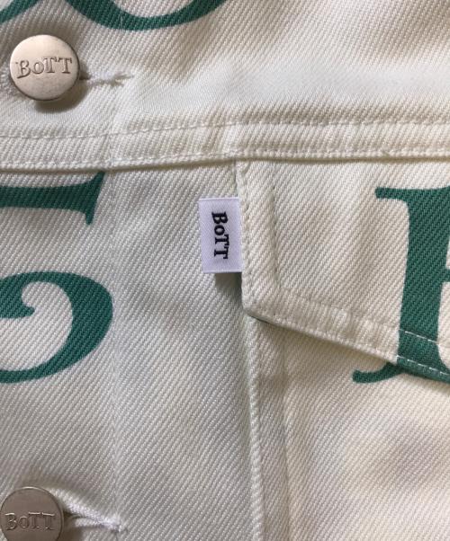 BoTT（ボット）BoTT (ボット) 2Y Denim Jacket ホワイト×グリーン サイズ:Mの古着・服飾アイテム