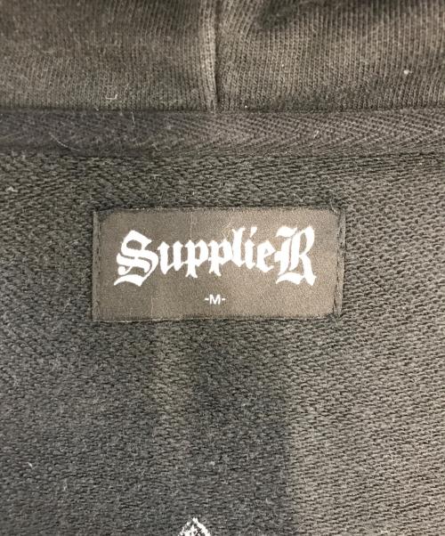 SUPPLIER（サプライヤー）SUPPLIER (サプライヤー) ジップパーカー ブラック サイズ:Mの古着・服飾アイテム
