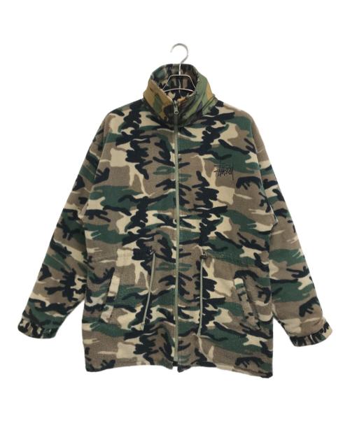stussy（ステューシー）stussy (ステューシー) リバーシブルカモジャケット オリーブ サイズ:表記なしの古着・服飾アイテム