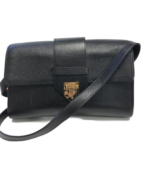Yves Saint Laurent（イヴサンローラン）Yves Saint Laurent (イヴサンローラン) ショルダーバッグ ブラックの古着・服飾アイテム