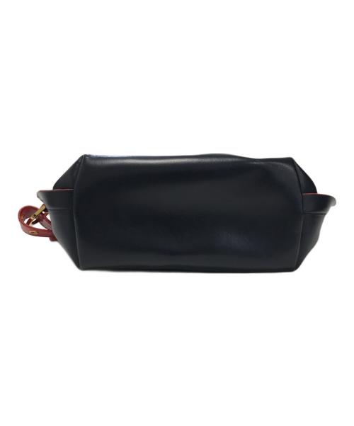 sacai（サカイ）sacai (サカイ) trapezoid wallet shoulder bag ネイビー×レッドの古着・服飾アイテム