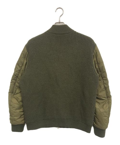 DIESEL（ディーゼル）DIESEL (ディーゼル) 異素材切替ボンバージャケット グリーン サイズ:不明の古着・服飾アイテム