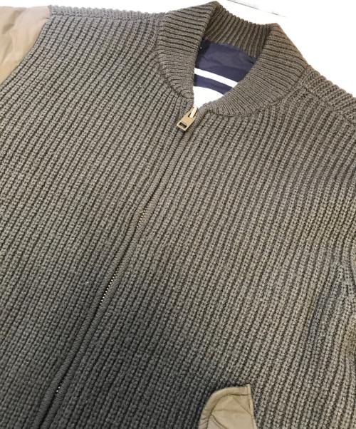 DIESEL（ディーゼル）DIESEL (ディーゼル) 異素材切替ボンバージャケット グリーン サイズ:不明の古着・服飾アイテム