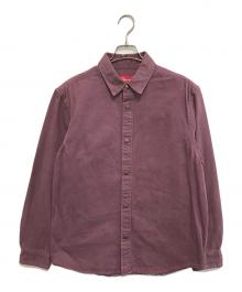 SUPREME（シュプリーム）の古着「Logo Taping Work Shirt」｜パープル