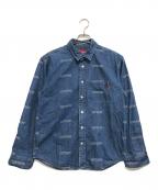 SUPREMEシュプリーム）の古着「Logo Denim Shirt」｜インディゴ