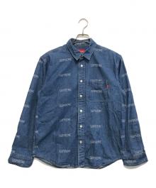 SUPREME（シュプリーム）の古着「Logo Denim Shirt」｜インディゴ
