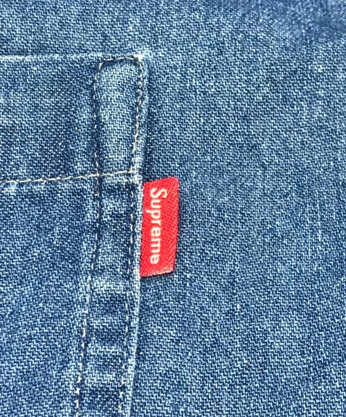 SUPREME（シュプリーム）Supreme (シュプリーム) Logo Denim Shirt インディゴ サイズ:Sの古着・服飾アイテム