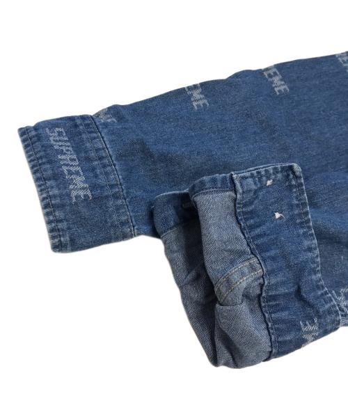 SUPREME（シュプリーム）Supreme (シュプリーム) Logo Denim Shirt インディゴ サイズ:Sの古着・服飾アイテム