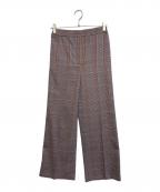 Acne studiosアクネ ストゥディオズ）の古着「チェックパンツ」｜ベージュ