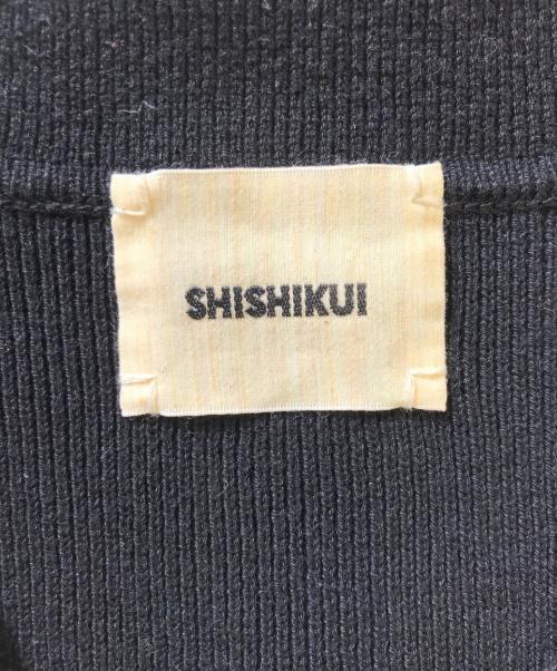 SHISHIKUI（シシクイ）SHISHIKUI (シシクイ) オープンカラーニット ブラック サイズ:Freeの古着・服飾アイテム