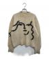 PALOMA WOOL（パロマウール）の古着「顔モチーフニット」｜ベージュ